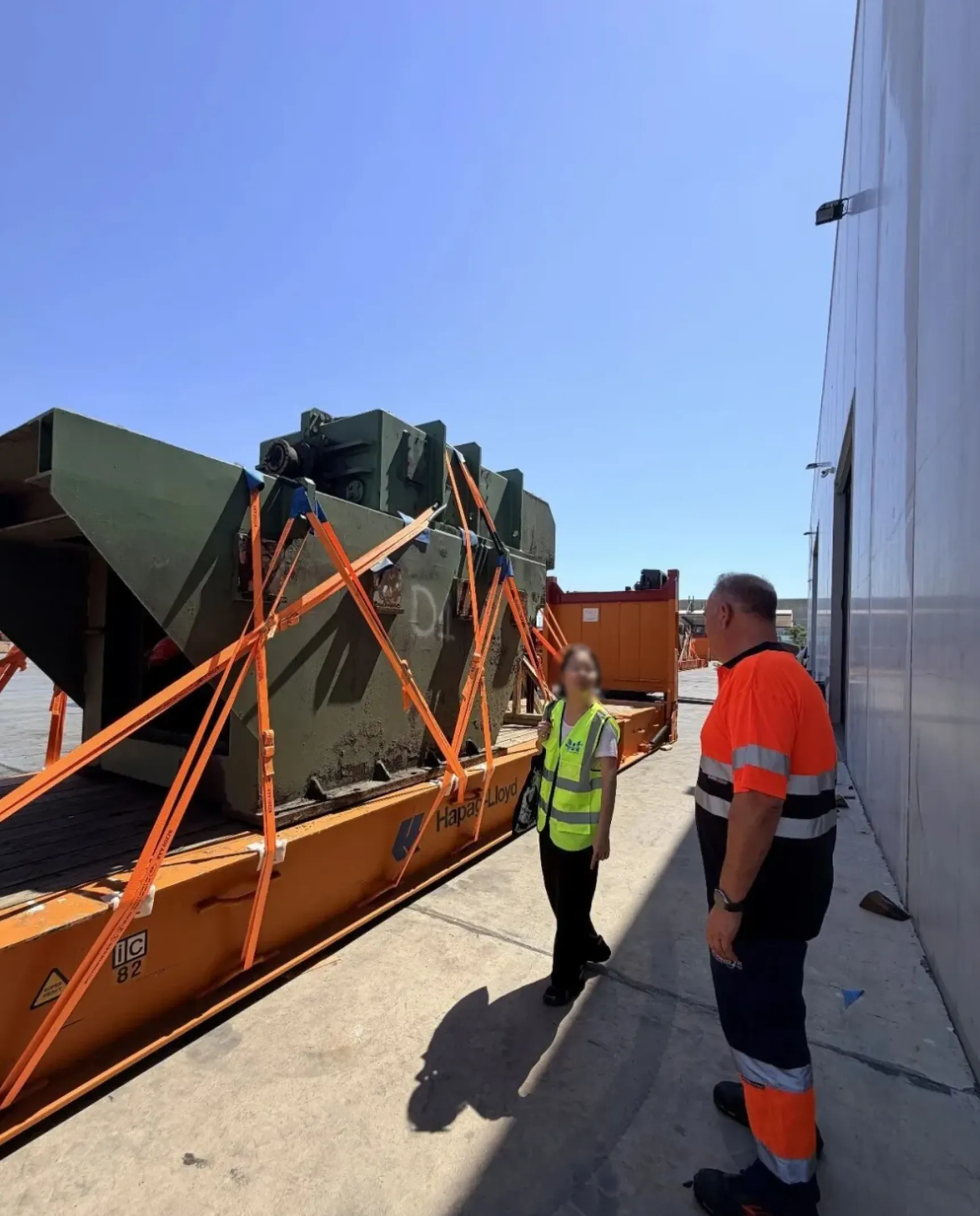 The 'Big Stuff' That Doesn't Fit in Regular Containers — Shipped Out Like This in Barcelona